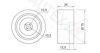 AUTEX 651231 Deflection/Guide Pulley, timing belt